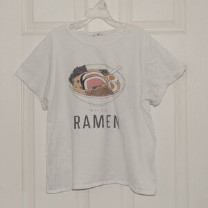 Local Lab Ramen Tee Women Size M, White
